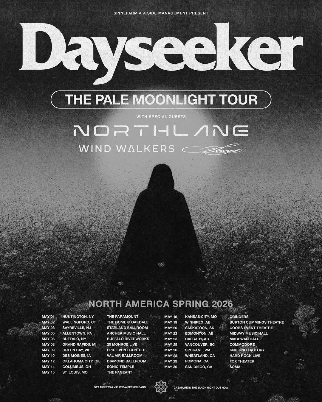 Sace6 The Pale Moonlight Tour Poster 2026